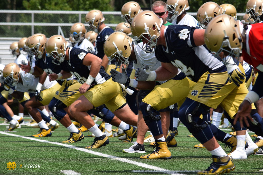 2017 Notre Dame Football Fall Camp - Practice Three