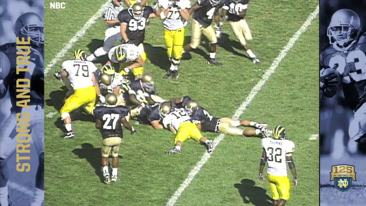 1998 vs. Michigan - 125 Years of Notre Dame Football - Moment #031