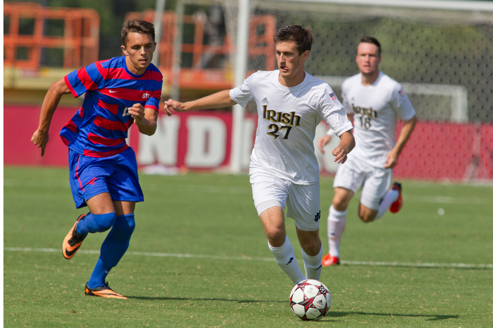 Sophomore midfielder Patrick Hodan put the Irish up 2-1 in the 88th minute.