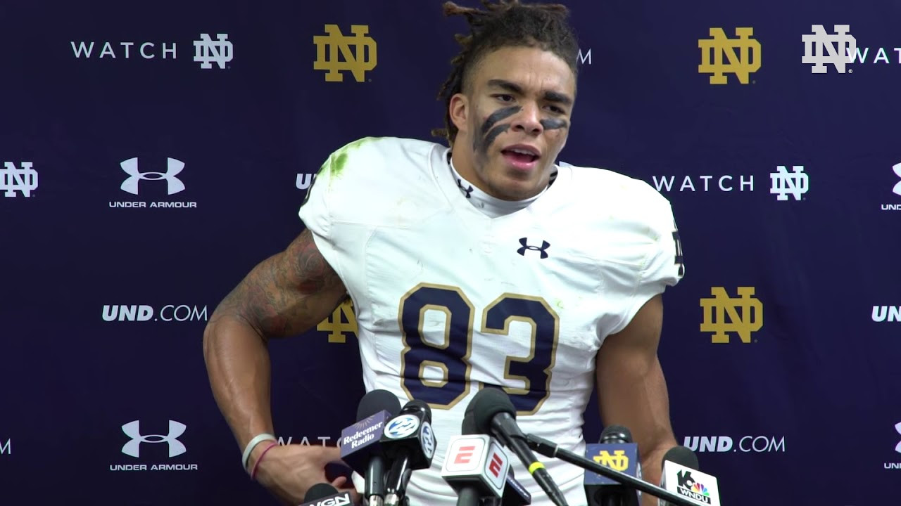 @NDFootball | Chase Claypool Post-Game Press Conference vs. Northwestern (2018)