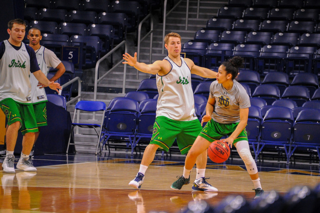 ND Women's Basketball Practice Players