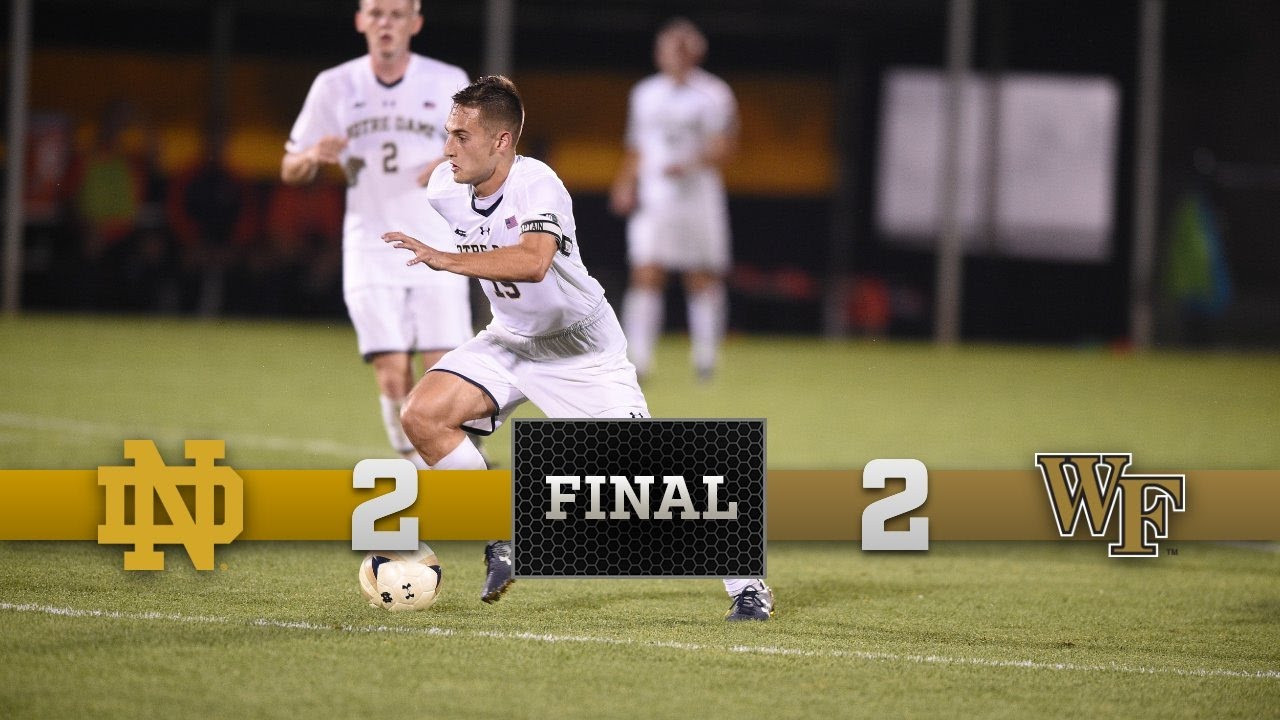 Top Moments Notre Dame Men's Soccer vs Wake Forest