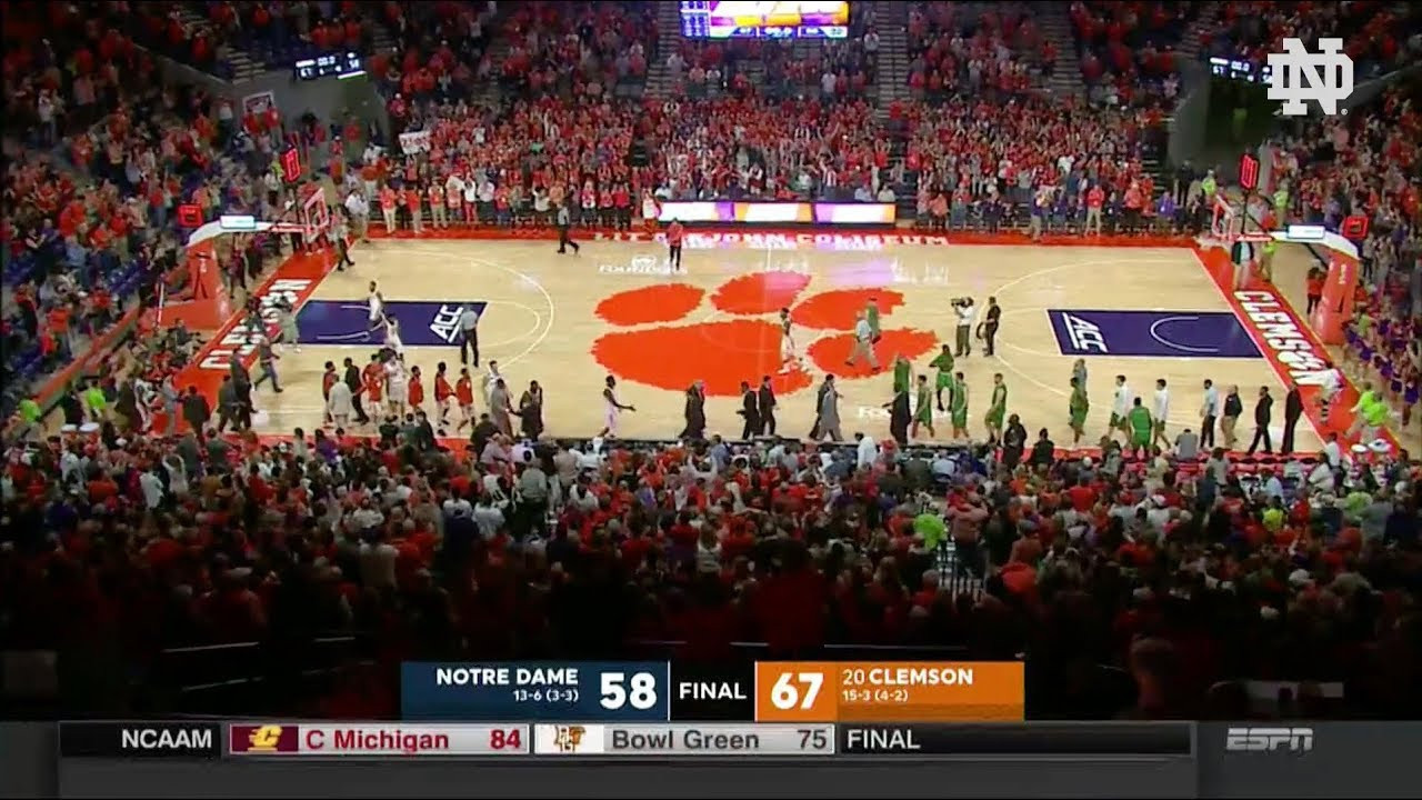 Highlights | @NDmbb at Clemson (2018)