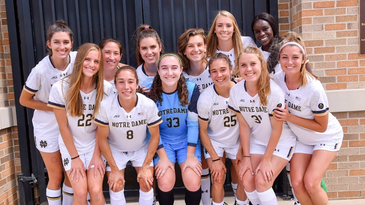 Notre Dame Women's Soccer Senior Day Tribute