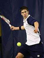 Ryan Keckley lost just one game in doubles and then upset #76 Maciek Sykut in singles.