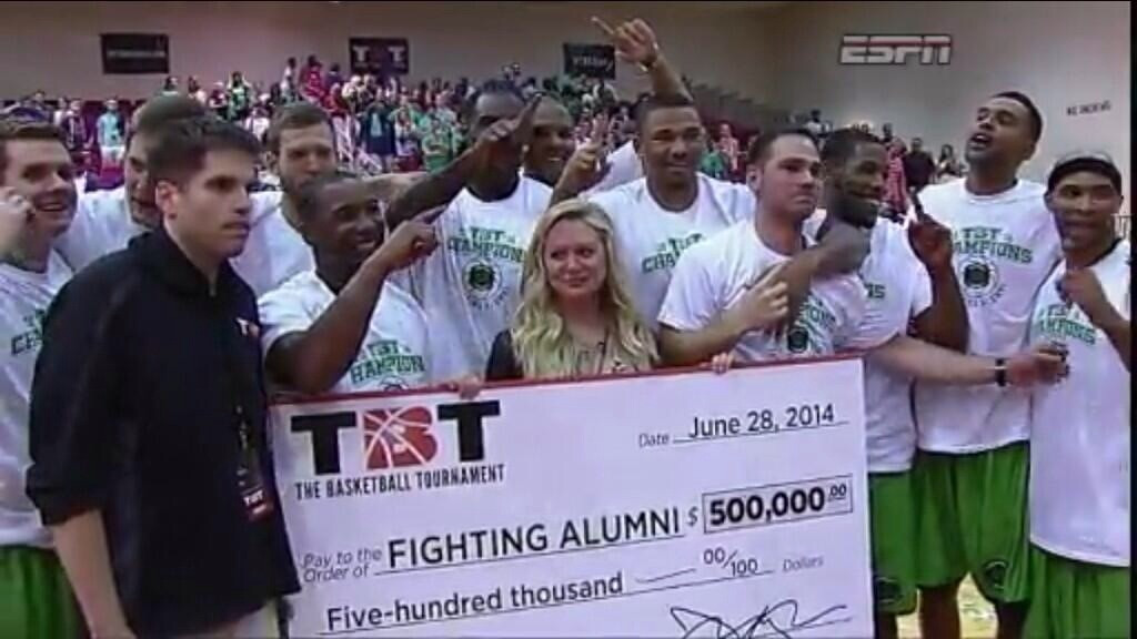 The Fighting Alumni defied the odds and in front of their old head coach Mike Brey, defeated Team Barstool, 72-68.