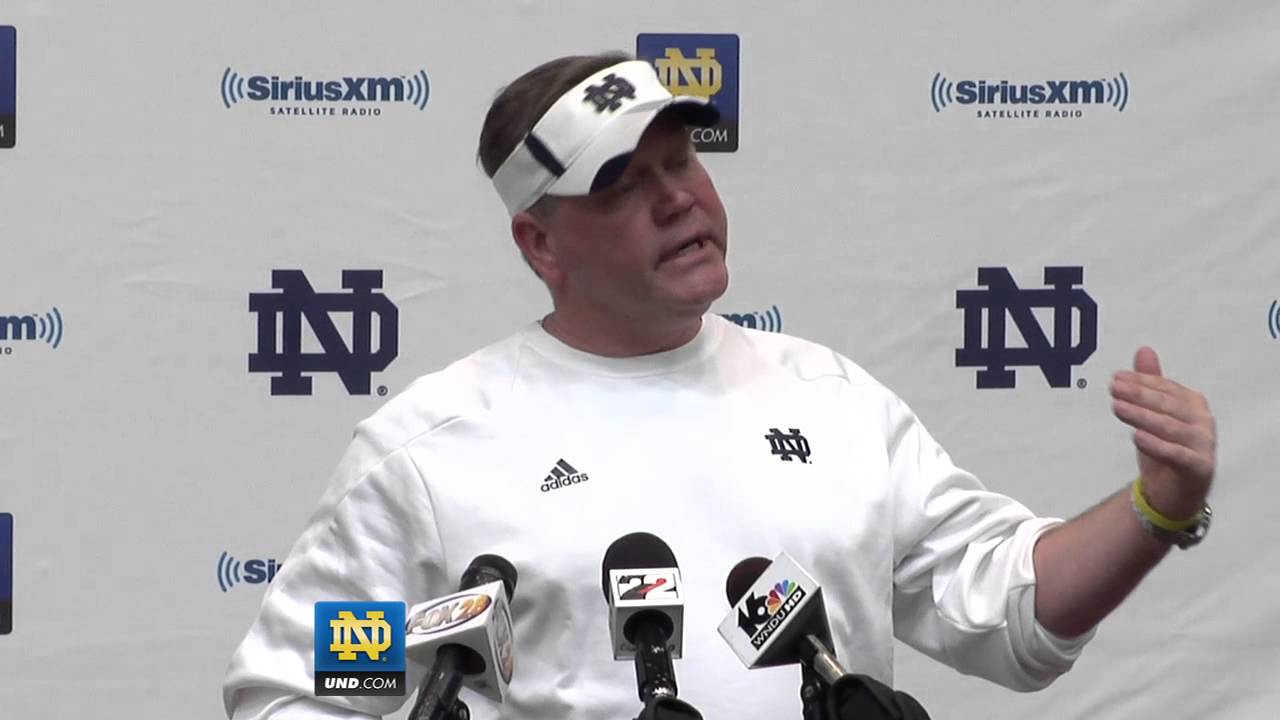 Notre Dame Football - Brian Kelly Post Practice Interview - March 30, 2012