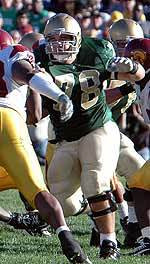 John Sullivan became the fourth former Notre Dame player drafted in the 2008 NFL Draft.