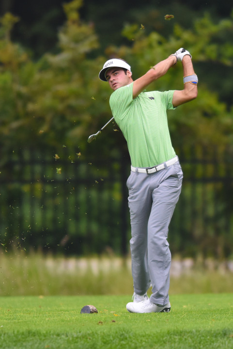 Miguel Delgado's 79 led Notre Dame on Friday.