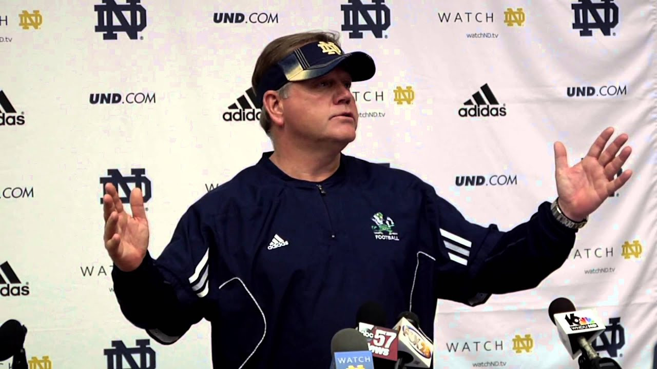 Coach Kelly Post Practice - April 4, 2014