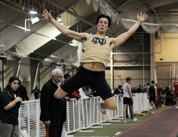 Senior Justin Schneider was the second-place finisher in the decathlon.