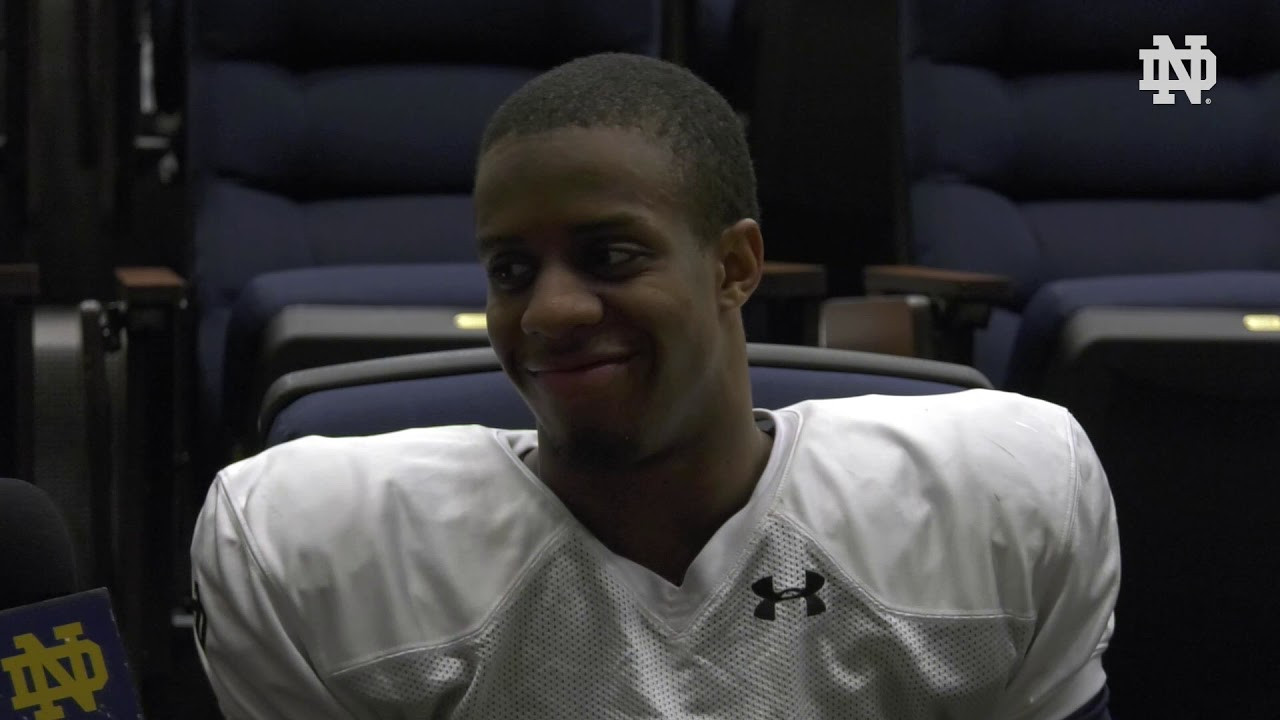 @NDFootball | Troy Pride Jr. Post-Practice Interview (2019)