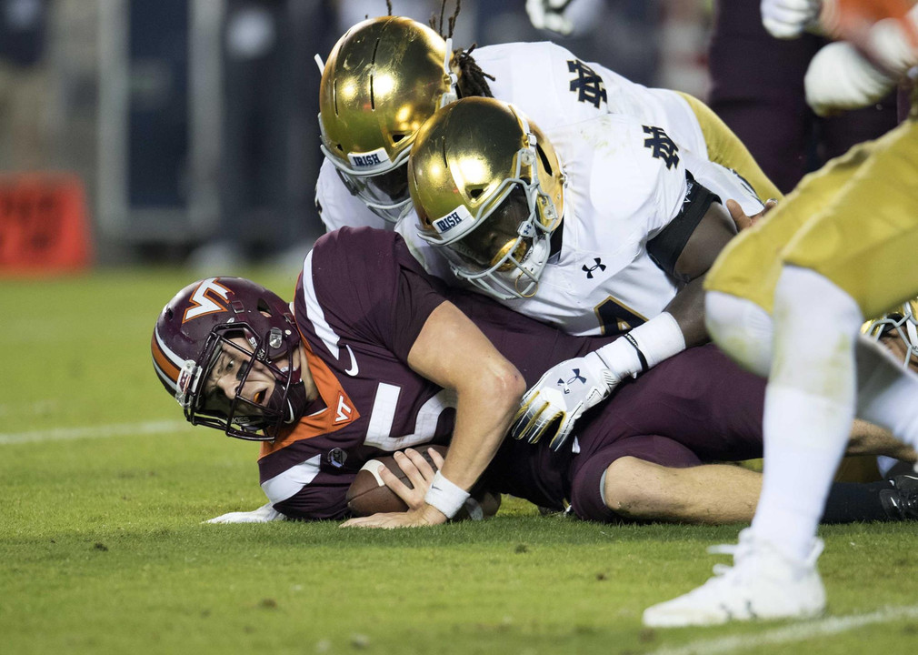 NCAA Football: Notre Dame at Virginia Tech
