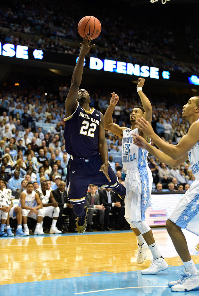 No. 13 Notre Dame ve. No. 18 UNC