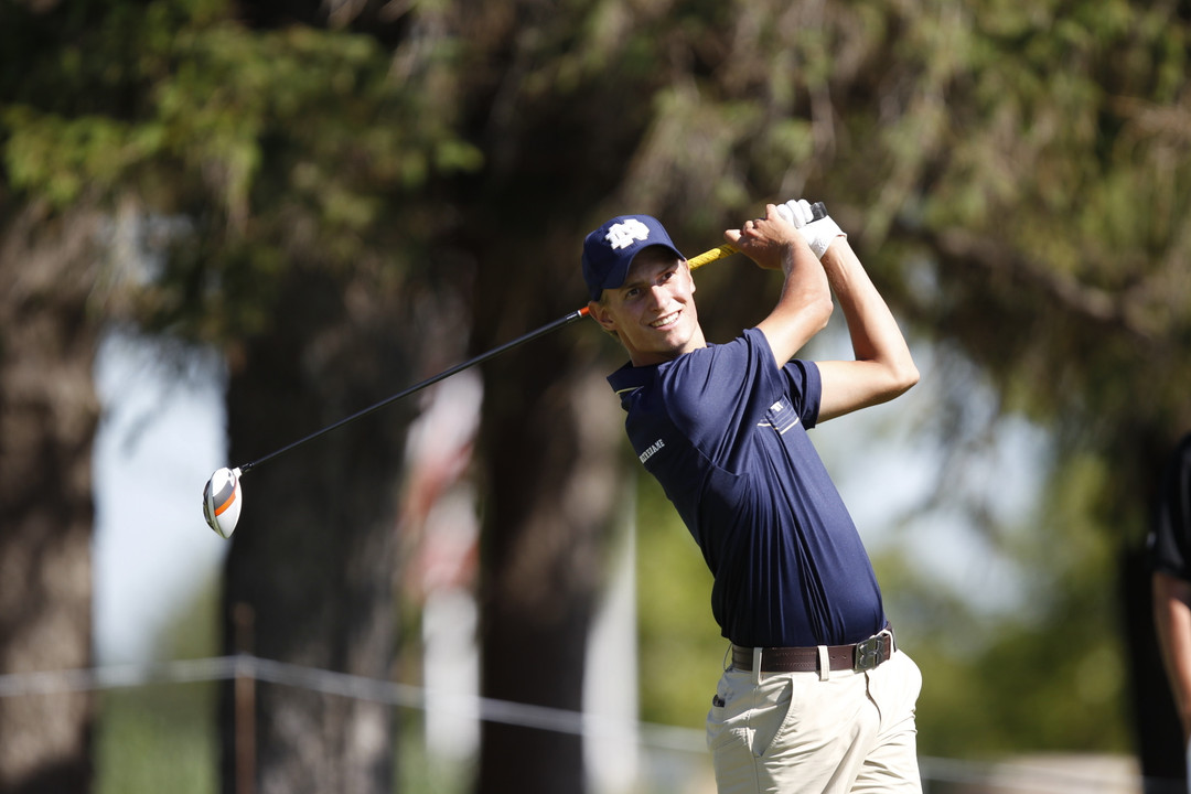 Sophomore Blake Barens finished as the top Notre Dame scorer during the season opening Jones Invitational