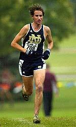 Junior Tim Moore placed sixth to lead the Irish to their fourth BIG EAST Conference title.  Notre Dame defeated defending champion Georgetown by one point.