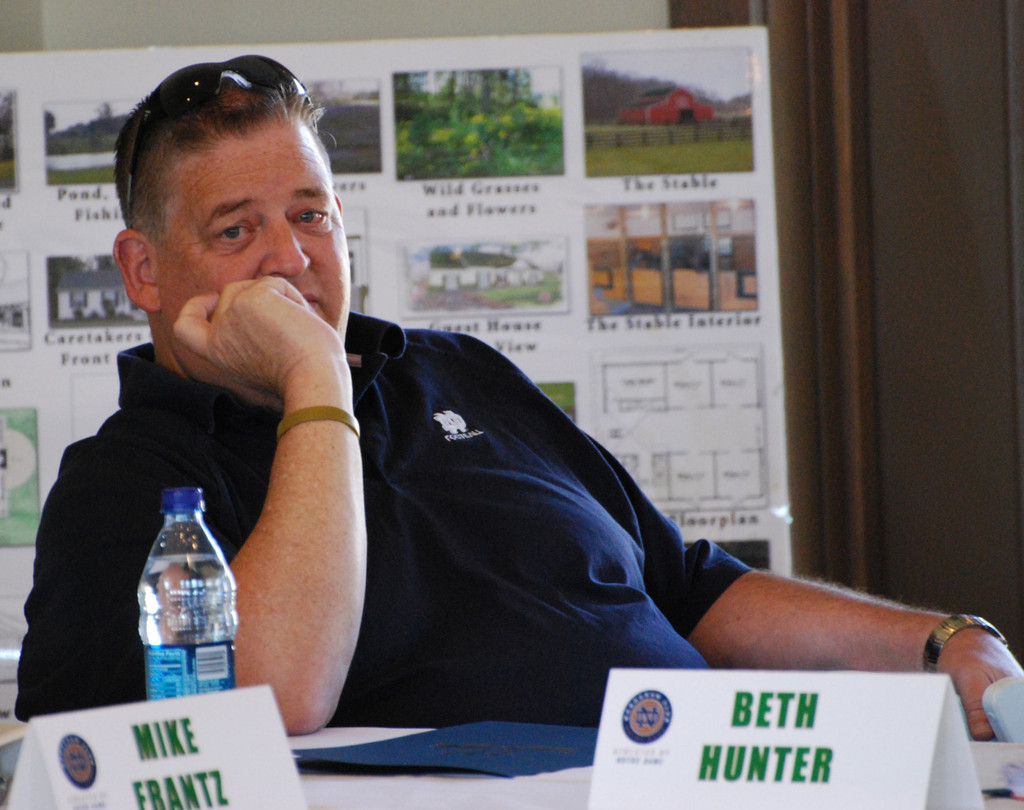 Coach Weis with the Monogram Club Board of Directors