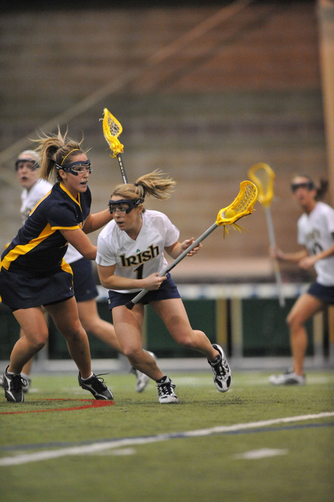 Senior Caitlin McKinney became the second player in Notre Dame history to go over the 200-point mark in her career versus Syracuse.  She now has 136 goals and 65 assists for 201 career points.