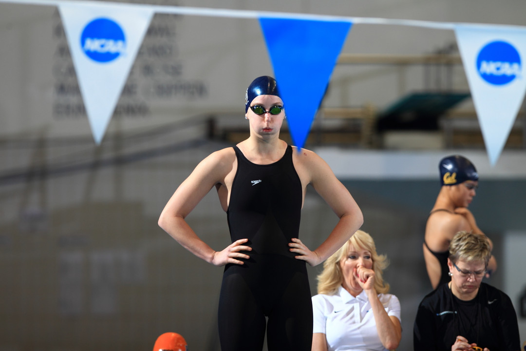 Senior Kelly Ryan won the 200 back Saturday at Louisville.