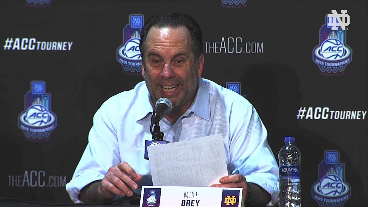 @NDMBB | Post Game Press Conference ACC Tournament vs Louisville 2019
