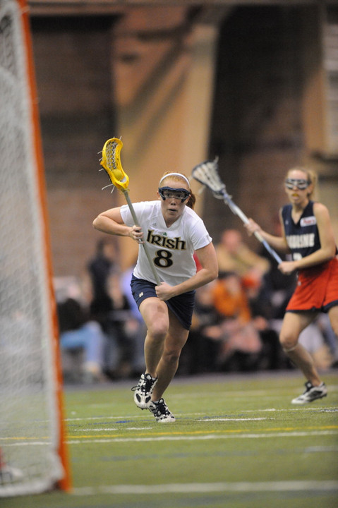 Kaitlin Keena had two goals and an assist in Notre Dame's 16-11 win at Dartmouth. Her second goal of the game proved to be the game winner.