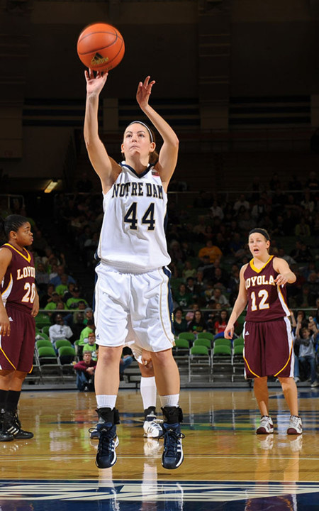 Walk-on guard Alena Christiansen is expected to make the first start of her career as part of Notre Dame's Senior Night festivities on Tuesday night vs. Marquette.