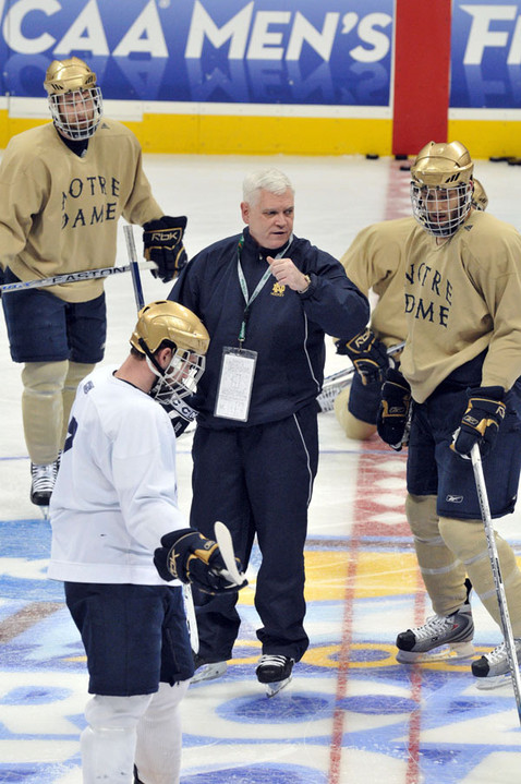 Irish head coach Jeff Jackson and his team have worked hard during the bye week to be ready for the second round of the playoffs.  They will play host to Nebraska-Omaha March 13-15.