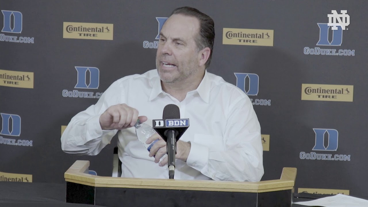 Post-Game Press Conference | @NDmbb vs. Duke (2018)
