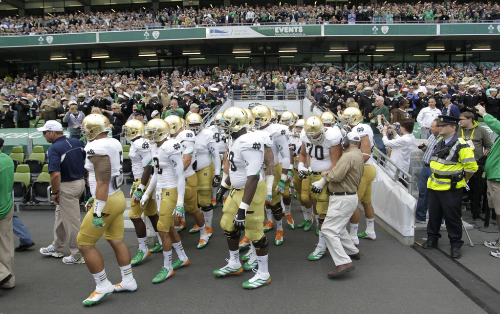 Notre Dame Pounds Navy 50-10 in Dublin (AP)