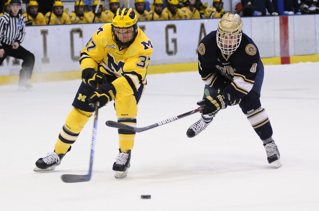 Notre Dame Ice Hockey  vs Michigan Game 2 (CCHA Quarterfinals) on March 10, 2012