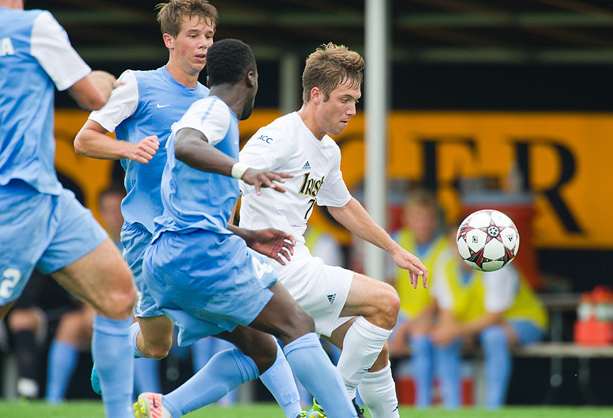 Alex Priede and the Fighting Irish are 10-1-1 at Alumni Stadium over the last two seasons.