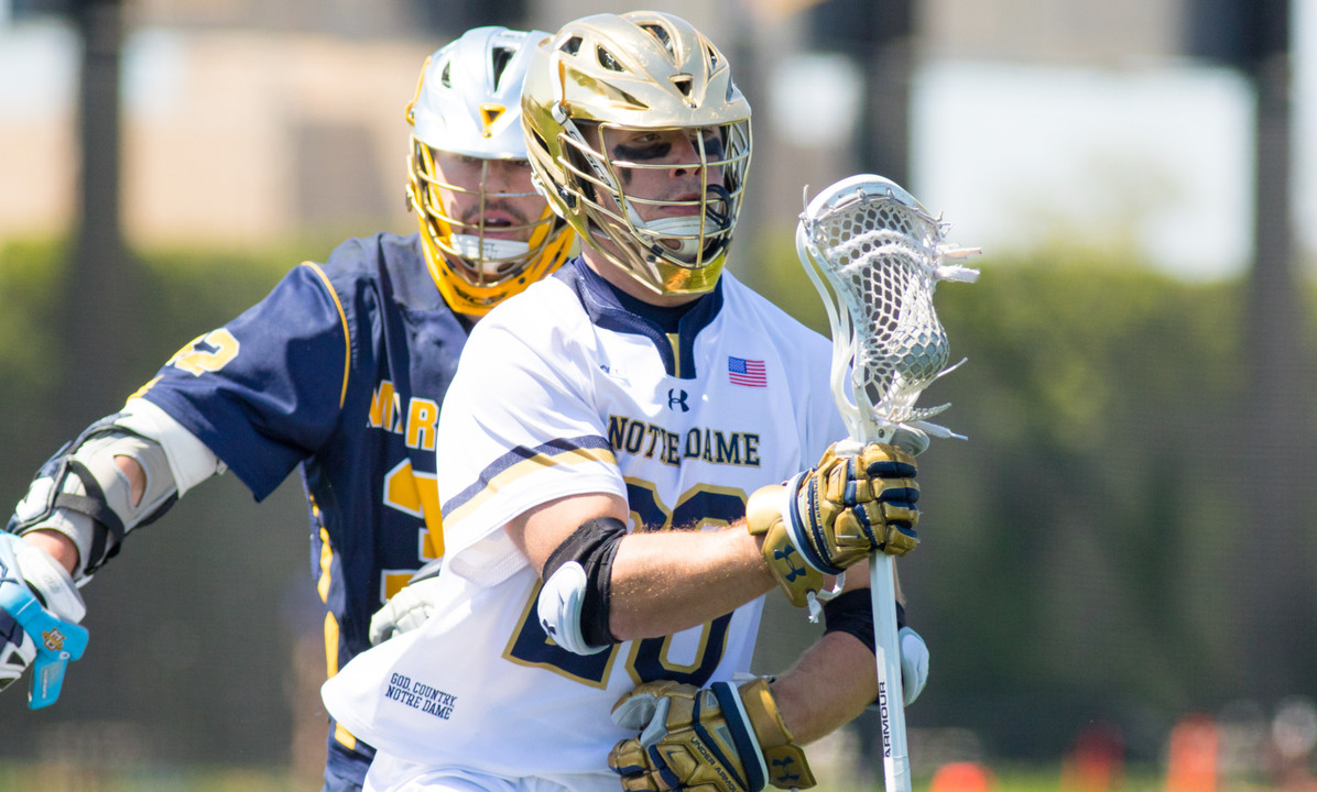Notre Dame vs. Marquette in the NCAA Championship First Round at Arlotta Stadium on Sunday, May 14, 2017.  Drew  Schantz (20)