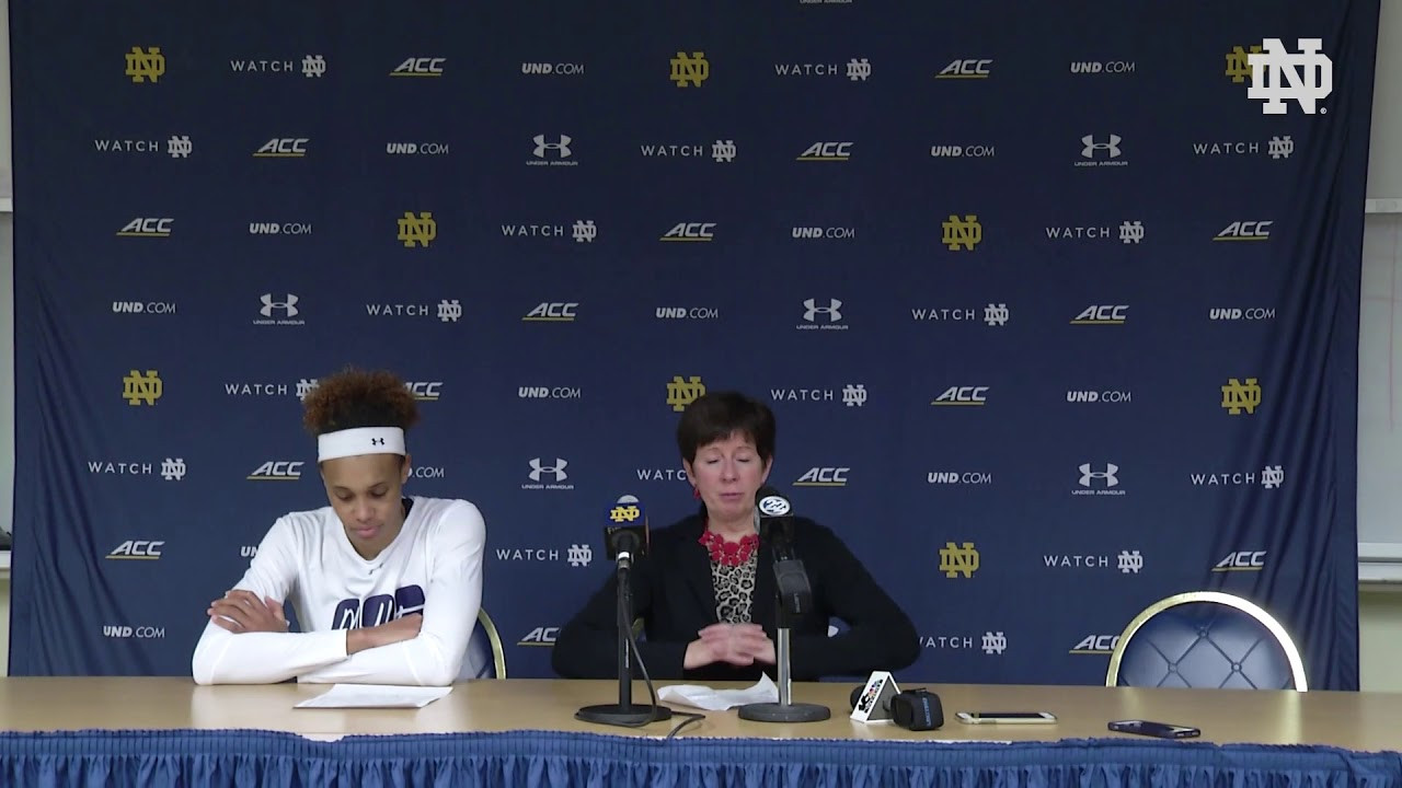 @ndwbb | Post-Game Press Conference vs. Lehigh (2018)