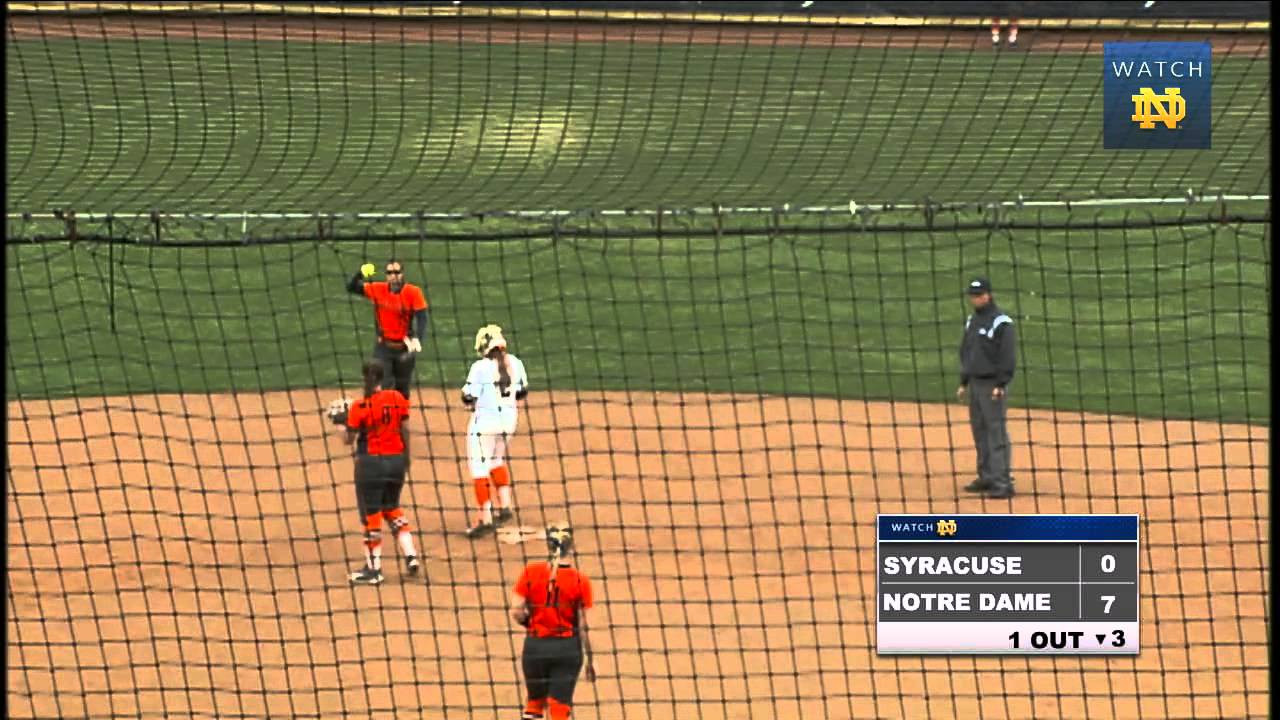 Notre Dame vs. Syracuse Softball Highlights