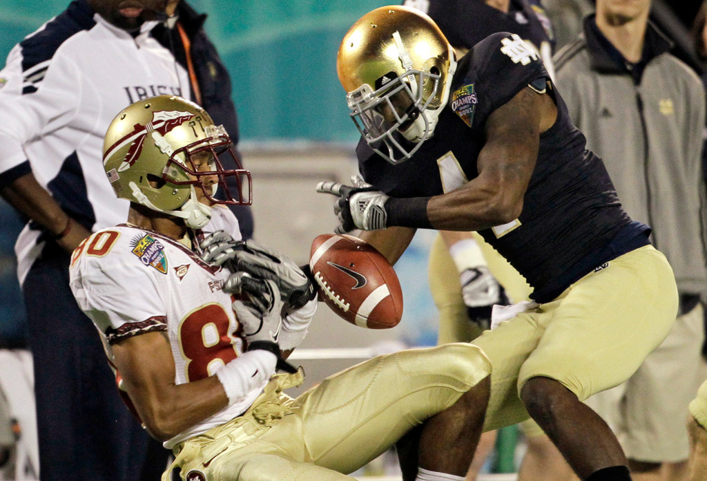 Irish Falter Down the Stretch, Lose to No. 25 FSU 18-14 (AP)