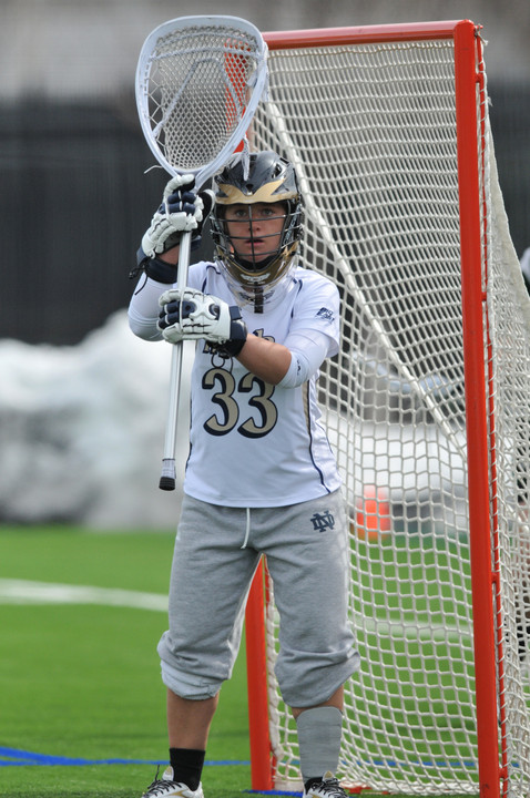 Freshman goalkeeper Ellie Hilling made 10 saves in the 12-11 overtime loss at Rutgers.