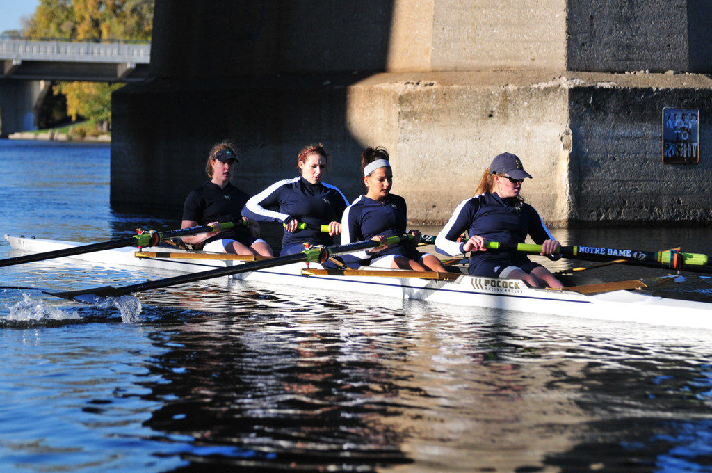 Notre Dame Rowing Practice