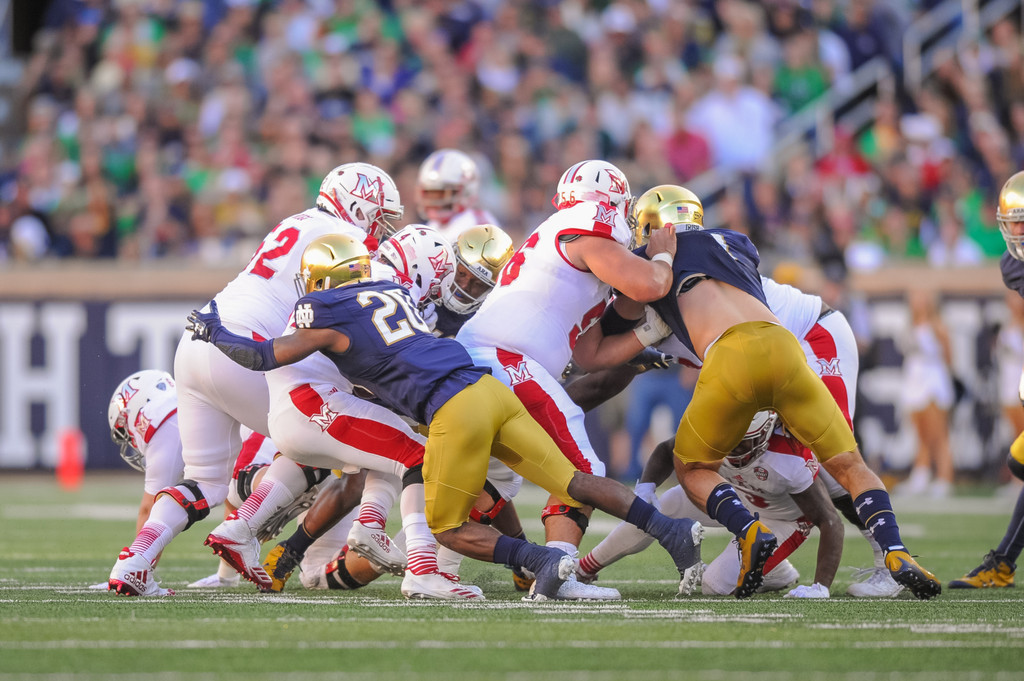 No. 22 Notre Dame def. Miami (Ohio), 52-17
