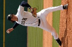 Jeff Samardzija combined with classmate Derik Olvey for a pair of strong starts in the sweep of Seton Hall.