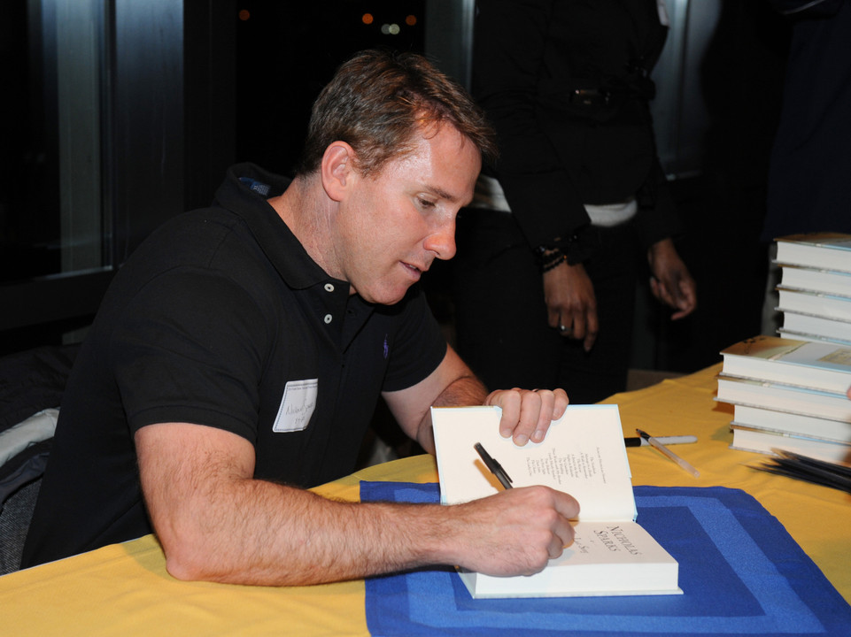 Attendees were also treated with a visit from two-time Monogram winner and best selling author Nicholas Sparks `88 who signed copies of his new book "The Last Song."&amp;#8232;