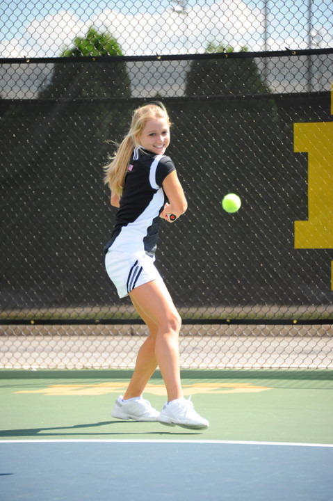 Freshman Monica Robinson is ranked No. 26 in doubles with senior Jennifer Kellner to start the season.