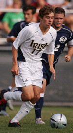 Freshman midfielder Matt Besler netted the penalty kick that gave Notre Dame a 4-2 shootout victory over Syracuse on Wednesday night.