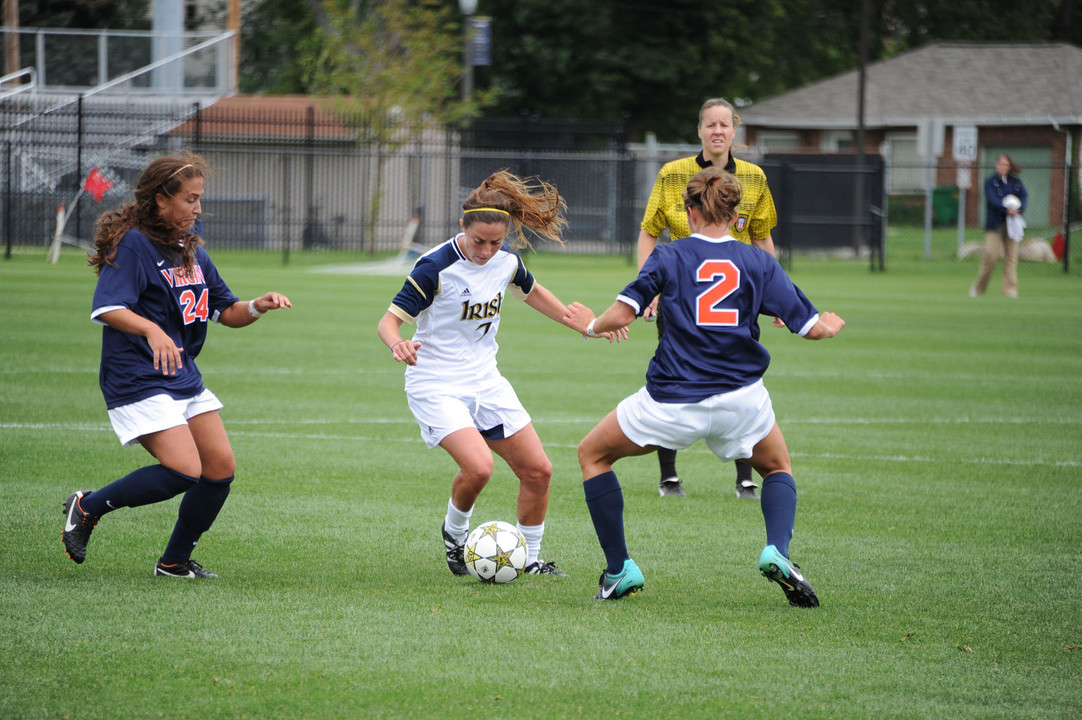 Junior forward/midfielder Rebecca Twining scored her first career goal in Notre Dame's win over Tulsa last year at Alumni Stadium.