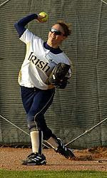 Megan Ciolli drove in two runs with two doubles in Notre Dame's victory over Utah on Friday, Feb. 18.