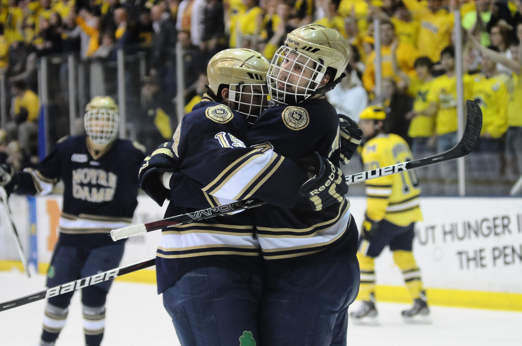 Notre Dame Ice Hockey  vs Michigan Game 2 (CCHA Quarterfinals) on March 10, 2012