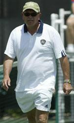 Notre Dame head men's tennis coach Bob Bayliss recently traveled overseas for a USTA program held in conjunction with The Championships Wimbledon.