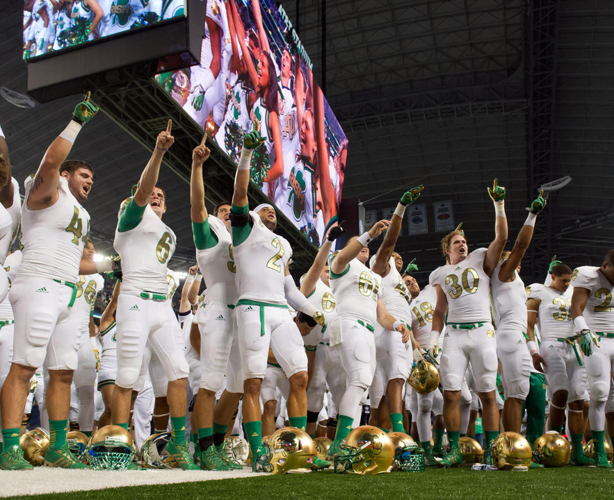 Notre Dame topped Arizona State, 37-34, last season in Arlington, Texas.