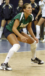 Junior Danielle Herndon and the Irish will play before Friday's pep rally in the Joyce Center.