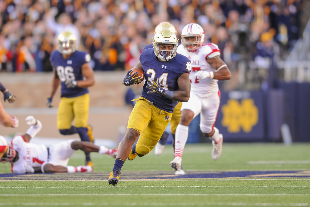 No. 22 Notre Dame def. Miami (Ohio), 52-17