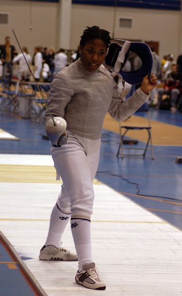 Junior Ashley Serrette has won 184 sabre bouts during her collegiate career.
